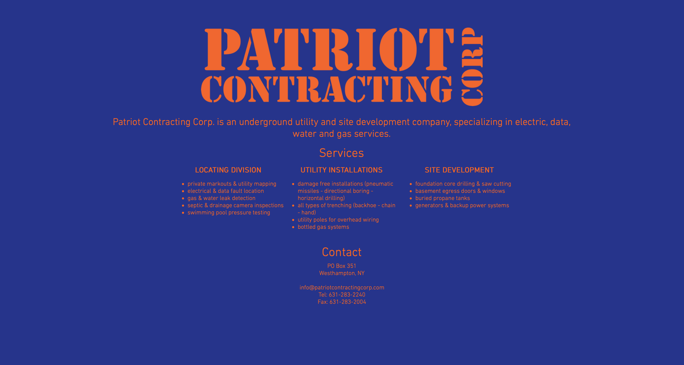 Patriot Contracting Corporation